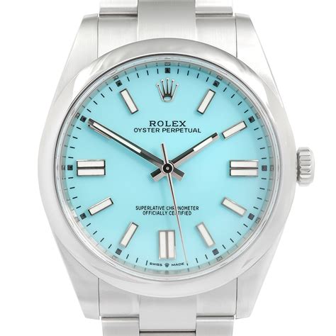 rolex oyster perpetual date red and blue|rolex oyster perpetual tiffany blue.